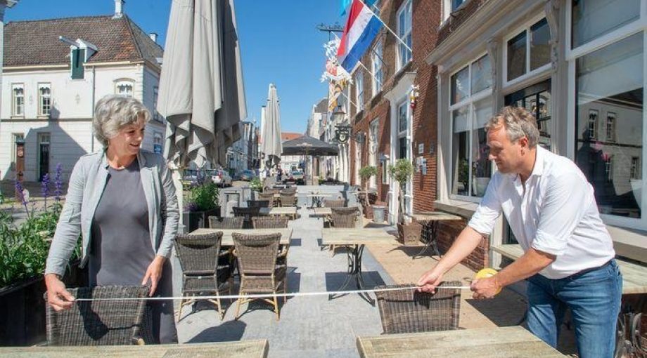 Horeca terrassen coronacrisis open
