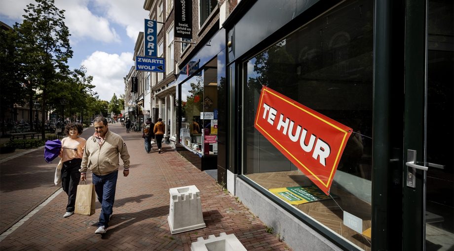 Leegstaand winkelpand leiden failliet