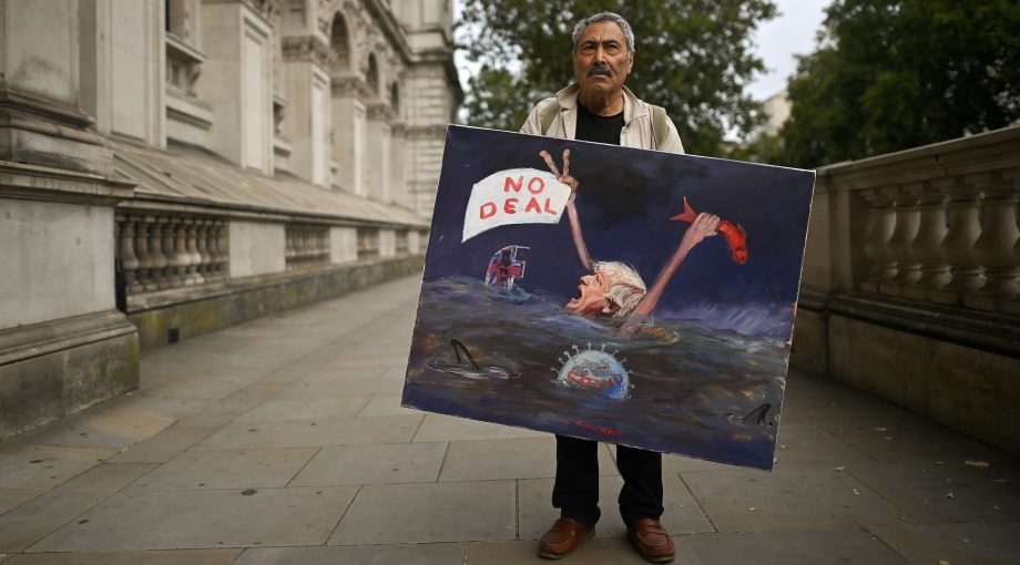 Protest no deal dreiging johnson EU