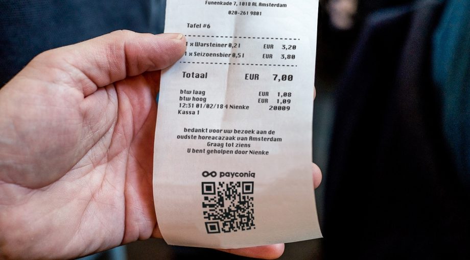 Qrcode kassabon betalen payconiq