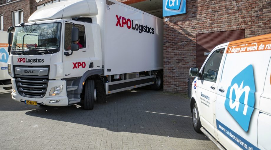 Supermarkt bevoorrading transport corona