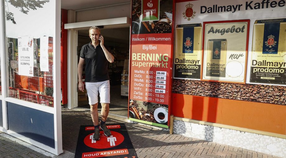 Supermarkt deurningen gesloten berning
