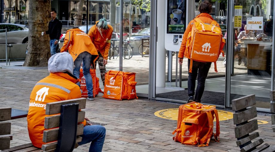 Thuisbezorgd mensen mcdonalds