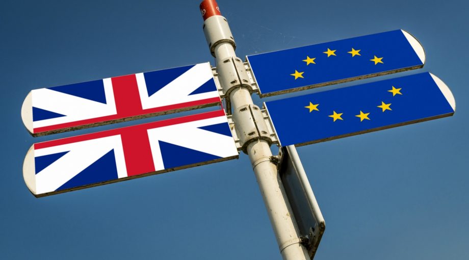 Verkeersbord VK EU Brexit
