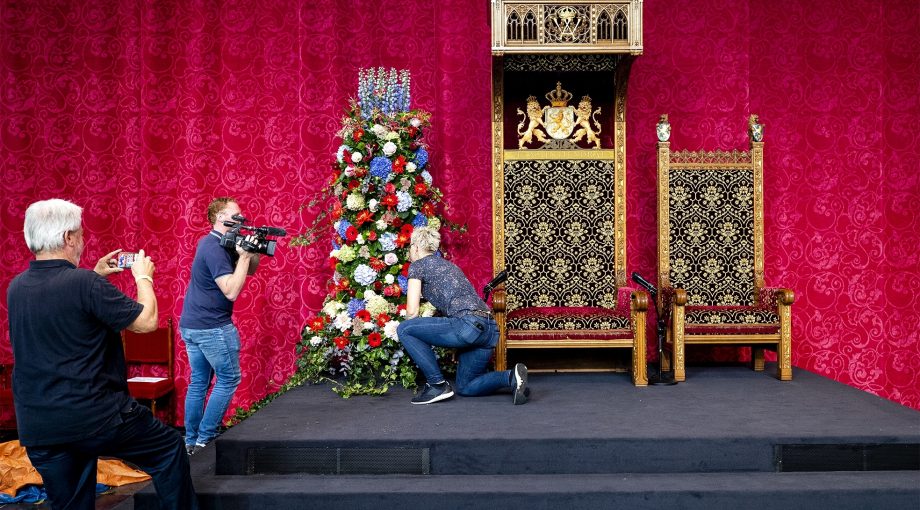 Voorbereidingen prinsjesdag troonrede 2020