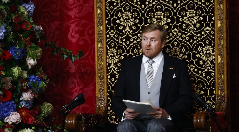 Willem alexander troonrede prinsjesdag 2020