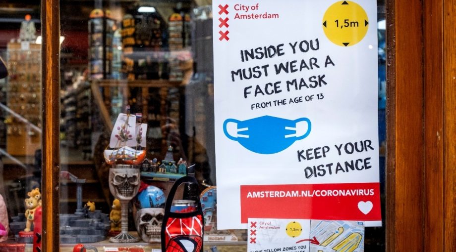 Winkel masker corona