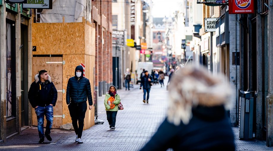 Winkelstraat leeg corona crisis onl mkb