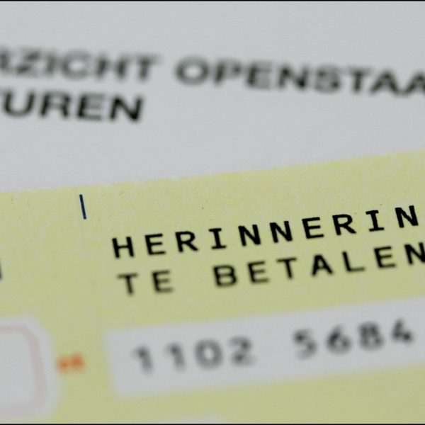 Acceptgiro aanmaning bghu corona ANP Lex van Lieshout