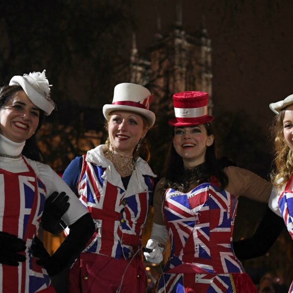 Brexit Day verklededames