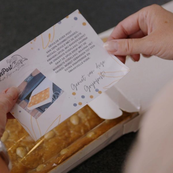 Grijn post boterkoek