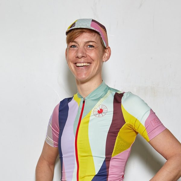 Iris slappendel wielerkleding