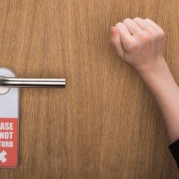 Niet storen hotelkamer