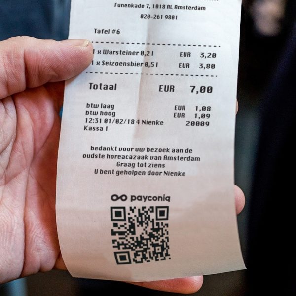 Qrcode kassabon betalen payconiq