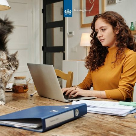 Belastingdienst vrouw laptop