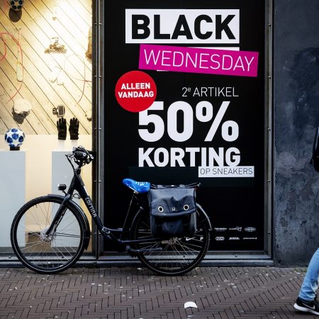 Black Friday winkelstraat