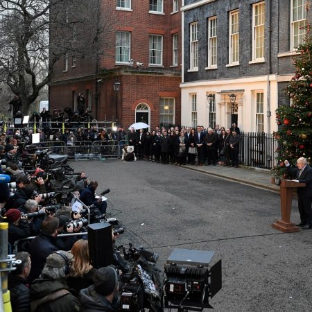 Boris Johnson winst Downingstreet10