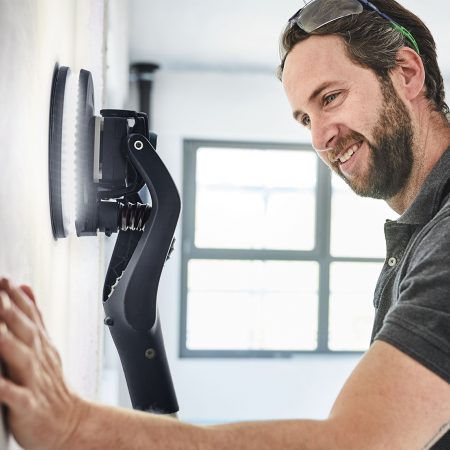 Festool branded man baard