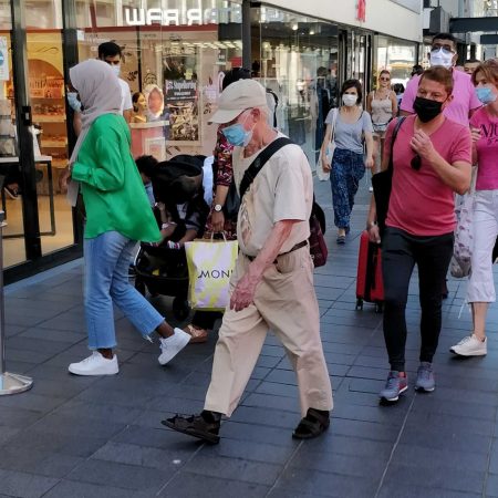 Lijnbaan publiek Rotterdam mondkapjes 2