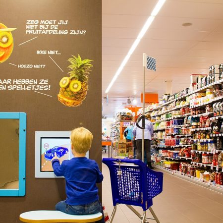 Play corner kinderen supermarket speelhoek Albert Heijn omzet
