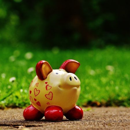 Spaarvarken geld lening bank groen pixabay