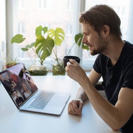 Virtueel koffie drinken