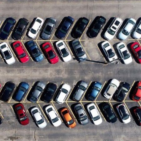 Auto parkeerplaats voorraad
