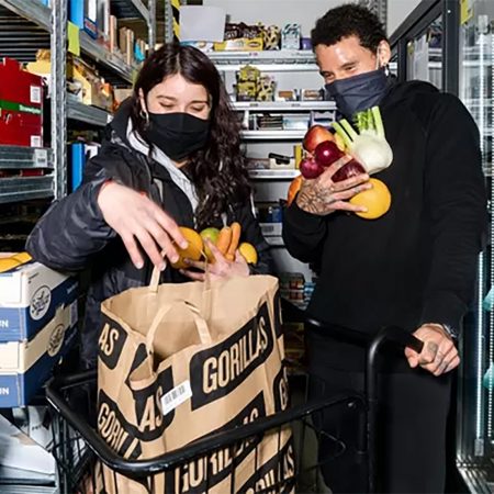 Boodschappen bezorg gorillas supermarkt retail