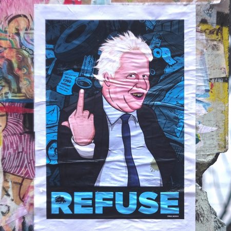 Brexit boris johnson podcast street art