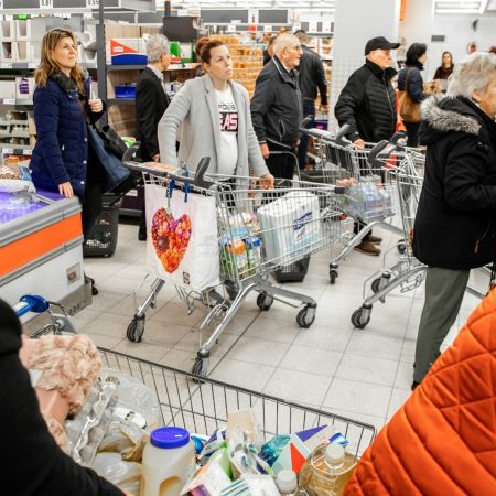 Corona hamsteren supermarkt