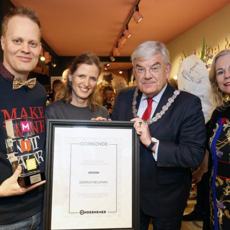 Derrick neleman meest inspirerende ondernemer van het jaar