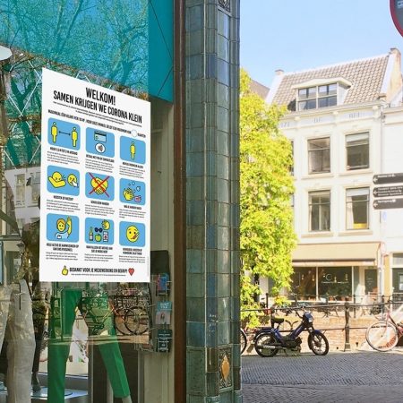 Etalage coronaposter actie drost LR