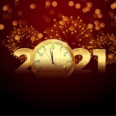 Gelukkig nieuwjaar vuurwerk 2021