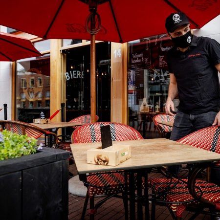 Horeca dicht terras mondkapje lockdown