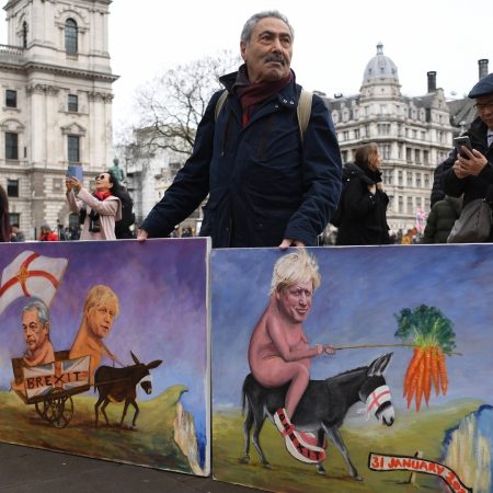 Johnson brexit protest ramkoers