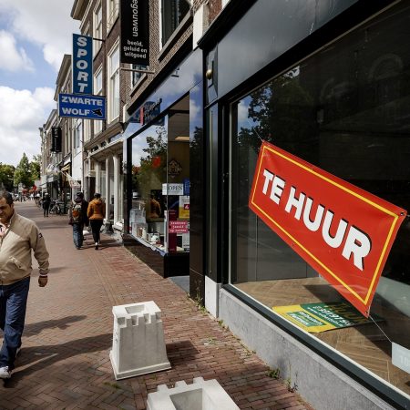 Leegstaand winkelpand leiden failliet