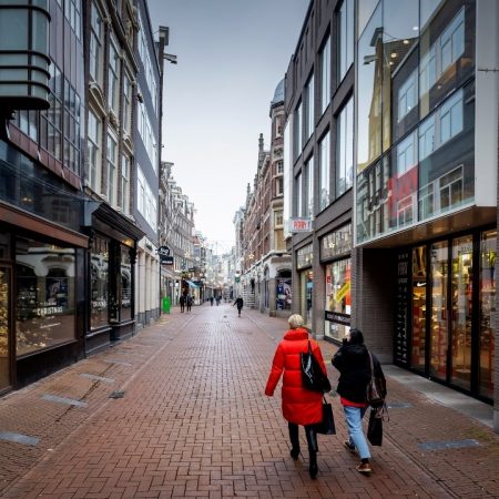 Winkelstraat leeg coronacrisis retail