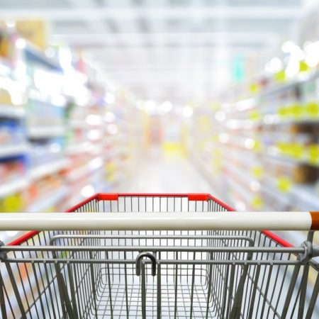 Winkelwagen supermarkt