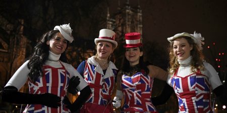 Brexit Day verklededames