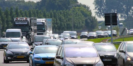File hinder transport logistiek