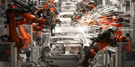 Handelsspanning elektrische modellen autoindustrie