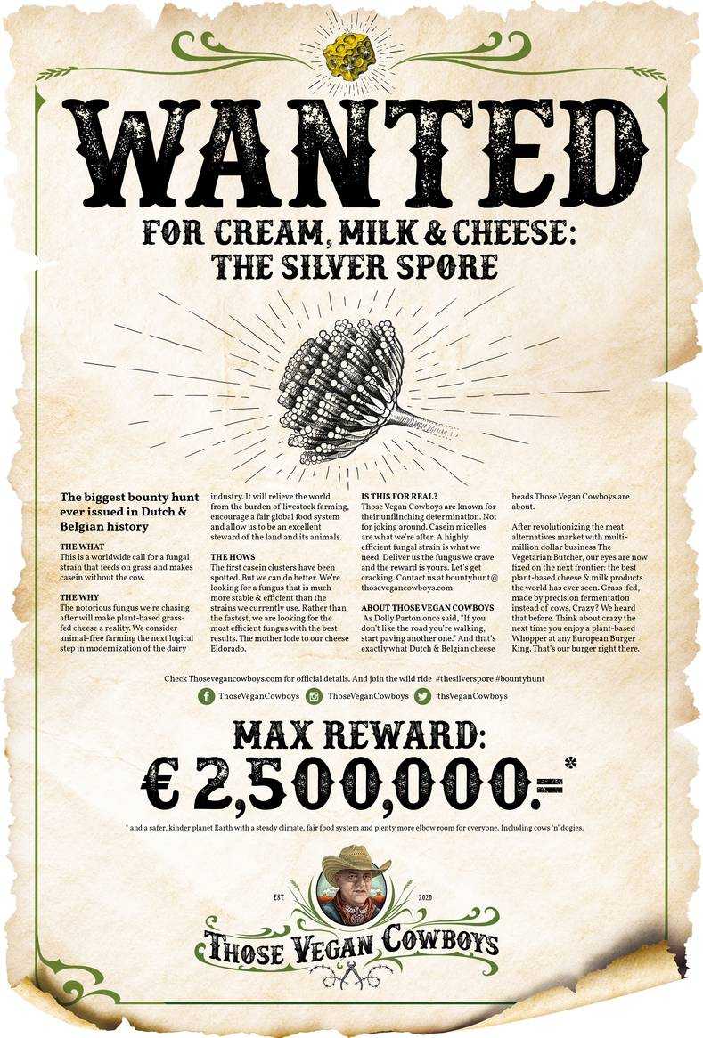 Advertentie wanted those vegan cowboys