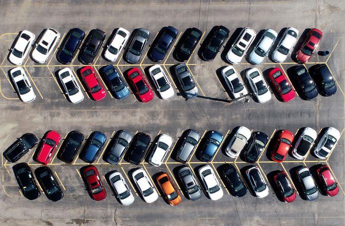 Auto parkeerplaats voorraad