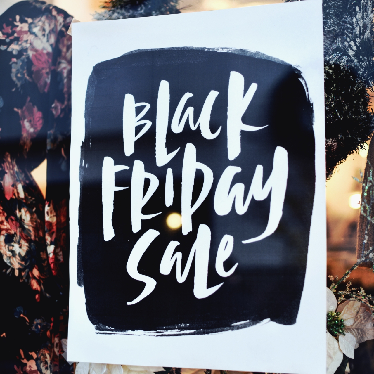 Black friday sale winkel etalage blog