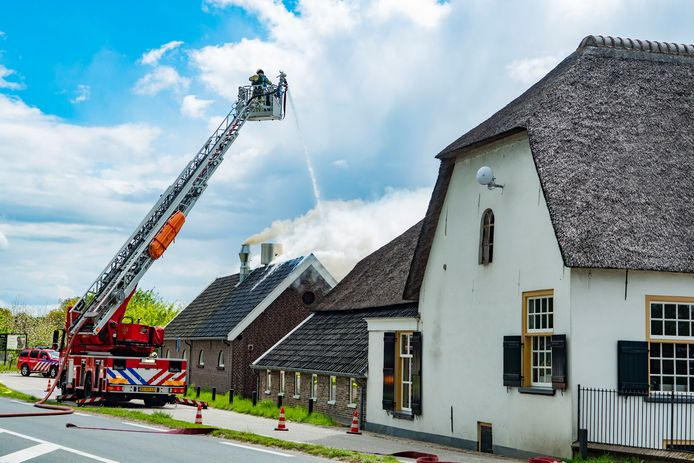 Brand in bakkerij van restaurant Vroeg in Bunnik in mei 2019