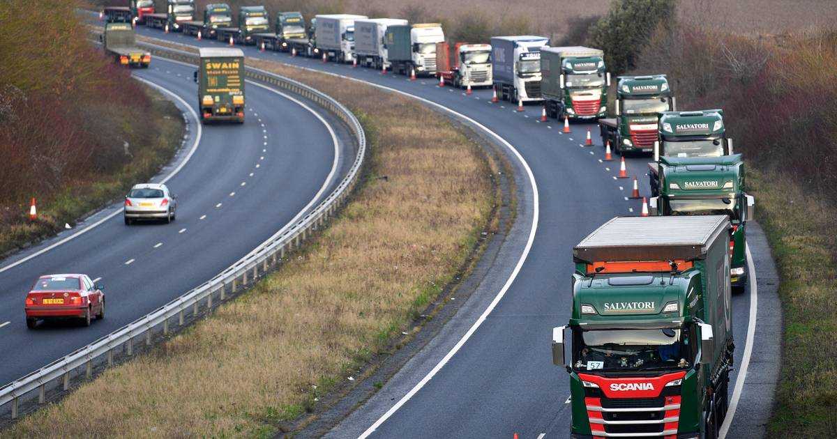 Brexit vrachtwagens file haven engeland