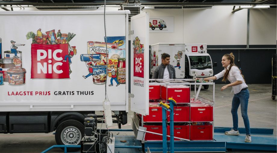 Drukte online boodschappen bestellen