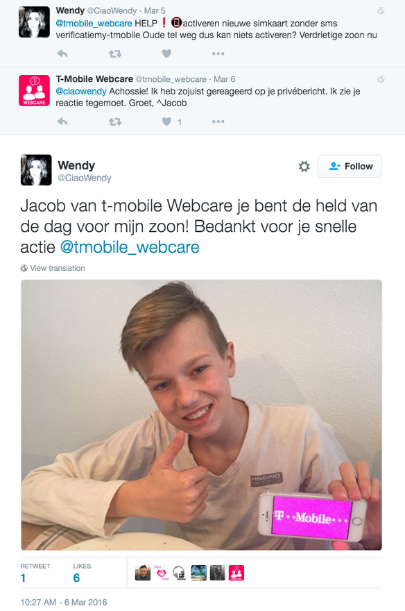 Webcarevoorbeeld