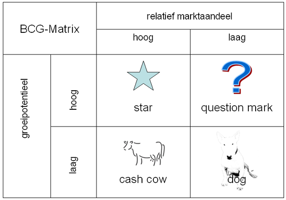 BCG matrix interne analyse