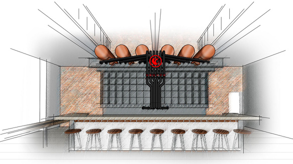 Bar menistenkerk ontwerptekening